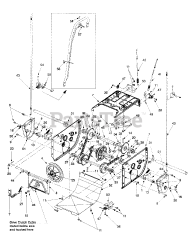 Yard-Man 31AE553F401 - Yard-Man Snow Thrower (1999) Frame Assembly