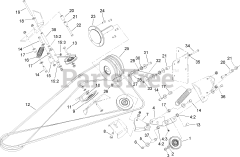 Toro 74268 (Z 597-D) - Toro 60" Z Master Zero-Turn Mower, Side-Discharge Deck (SN: 270000001 - 270000300) (2007) Deck Belt Drive Assembly