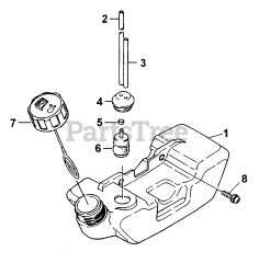 Green Machine 3000 B (UT-26035-B) - Green Machine String Trimmer Fuel Tank