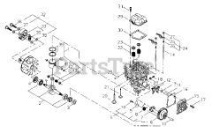 Shindaiwa M 2510 - Shindaiwa Multi-Tool Powerhead Clutch, Crankshaft, Valve Train, Piston