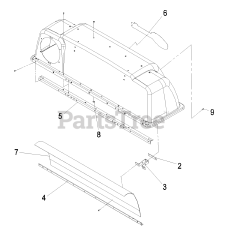 Exmark LZUV2B - Exmark Ultra Vac Twin Bagger for Lazer Z Mower (SN: 000790000 - 000849999) (2009) LZUV3B - Hood Assembly 103-0437