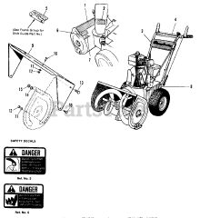 Allis-Chalmers 522 (71691126) - Allis-Chalmers 22" Snow Thrower, 5hp
