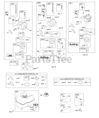 Briggs & Stratton 12A116-0139-E8 - Briggs & Stratton Horizontal Engine Carburetor, Fuel Supply