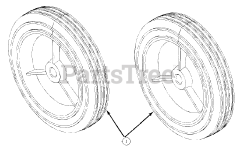 Mastercraft 31A-140-515 - Mastercraft Snow Thrower (1998) Wheels