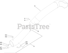Toro 78545 - Toro 72" DFS E-Z Vac Collection System (SN: 316000001 - 316999999) (2016) Tube Assembly