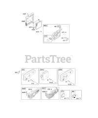 Briggs & Stratton 12J802-2805-E1 - Briggs & Stratton Vertical Engine Air Cleaner, Exhaust System