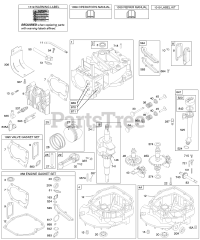 Briggs & Stratton 12G807-2324-E1 - Briggs & Stratton Vertical Engine Cams, Crankcase Cover/Sump, Crankshaft, Cylinder, Kit/Gaskets, Oil, Piston Group, Valves