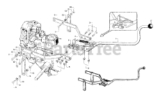 Troy-Bilt 12089 - Troy-Bilt Horse Rear-Tine Tiller (SN: 120890100101 & Above) WHEELS/TINES/PTO DRIVE LEVER ASSEMBLY