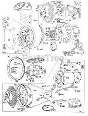 Briggs & Stratton 146402-0695-XX - Briggs & Stratton Horizontal Engine Electric Starter, Rewinds