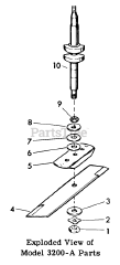 Lawn-Boy 6200 - Lawn-Boy Walk-Behind Mower (SN: 800000001 - 899999999) (1958) Models 3200 And 3200a Mower Parts List