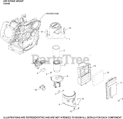 Kohler CH440-3190 - Kohler Command PRO Engine, Basic Version, 14hp, 10.5kW Air Intake