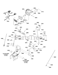 Parton 1696568-00 - Parton 24" Snow Thrower, 9hp (2015) Handles &amp; Controls Group