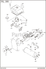 Subaru Robin EH650DB5440 (EH65) - Subaru Robin Engine 301 Intake &amp; Exhaust
