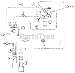 Cub Cadet 444 (590-444-100) - Cub Cadet Auxiliary Valve Kit Auxiliary Valve Kit - Connections