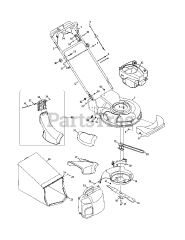 Craftsman 247.381091 (12A-948K299) - Craftsman Walk-Behind Mower (2011)