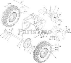Toro 37798 (824 OE) - Toro 24" Power Max Snow Thrower (SN: 411309389 - 412999999) Drive Assembly