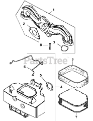 Cub Cadet LT 1046 (13AP11CH710) - Cub Cadet 46" Lawn Tractor (2007 & Before) Courage Engine Air Filtration