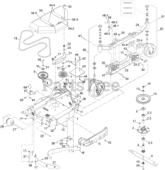Exmark LZS88CDYM96RW0 - Exmark 96" Lazer Z Diesel Zero-Turn Mower, Yanmar 3TNV88C (SN: 406294345 - 408644345) (Rev A) (2020)