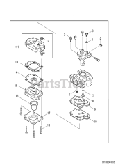 Subaru Robin EH035V2B401 (EH035) - Subaru Robin Engine Carburetor