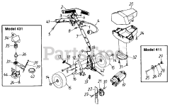 MasterCut by MTD 922 (251-431-129) - MasterCut by MTD Walk-Behind Edger (1991) (Home Depot)