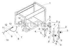 Briggs & Stratton 030274-0 - Briggs & Stratton ProClassic 5000-3 Portable Generator Frame And Fittings