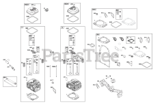 Briggs & Stratton 356447-0719-H5 - Briggs & Stratton Horizontal Engine Cylinder Head Group