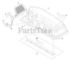 Exmark 109-9764 - Exmark Ultra Vac Bagger for Quest Mower (SN: 790000 - 849999) (2009)