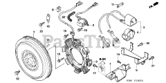 Honda GX640 SD1/A (GAAD) - Honda Engine, Made in Japan (SN: GAAD-1030001 - GAAD-9999999) FLYWHEEL