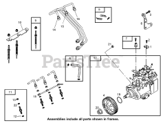 Toro 74268 (Z 597-D) - Toro 60" Z Master Zero-Turn Mower, Side-Discharge Deck (SN: 270000001 - 270000300) (2007) Injection Pump Assembly