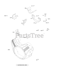 Briggs & Stratton 309447-0100-E1 - Briggs & Stratton Horizontal Engine Blower Housing, Shrouds