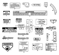 Exmark LZ25KC52 - Exmark 52" Lazer Z Zero-Turn Mower, 25hp Kohler (SN: 115000 - 129999) (1996) Decals