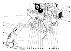 Toro 59044 - Toro Rear Bagging Kit for Premium Rider (SN: 005000001 - 005999999) (1975)