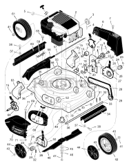 Murray 20615x92A - Murray 20" Walk-Behind Mower (1999) Mower Housing Assembly