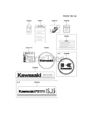 Kawasaki FE170D-CS04 - Kawasaki Engine LABEL
