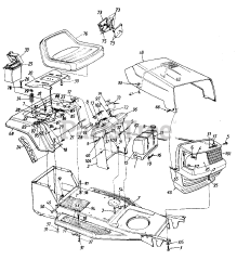 Premiere 135C450F321 - Premiere Lawn Tractor (1995) (Northstar Outdoor Eq) Hood/Seat/Battery/Fender/Dash Panel/Fuel Tank/Grille