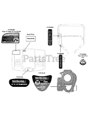 Yard Machines 21A-240R229 - Yard Machines Tiller (2010) (Home Depot) Label Map