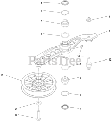 Toro 74915 CP - Toro 60" Z Master Zero-Turn Mower, Side-Discharge Deck (SN: 311000001 - 311999999) (2011) Pump Ilder Assembly No. 116-1255