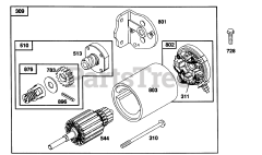 Briggs & Stratton 104777-0102-01 - Briggs & Stratton Vertical Engine Electric Starter