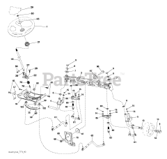 Husqvarna GT 54 CS (960430225-00) - Husqvarna 54" Garden Tractor (2015-12) STEERING