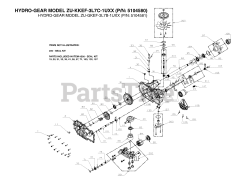 Ferris SRS Z2 (5901823) - Ferris SRS Z2 Series 52" Stand-On Mower, 28hp Briggs & Stratton, CARB Transaxle SERVICE PARTS - ZT3400 (5104580_5104581)