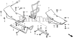 Honda FR500 A (FR500) - Honda Tiller, Made in Japan (SN: FR500-1000001 - FR500-9999999) ENGINE BED