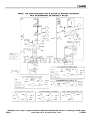 Briggs & Stratton 124432-0150-E1 - Briggs & Stratton Horizontal Engine Carburetor, Kits/Gaskets - Carburetor