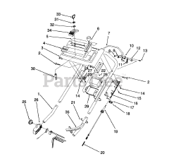 Toro 20926 B - Toro 48cm Rear Bagging Walk-Behind Mower (SN: 020000001 - 029999999) (1992)