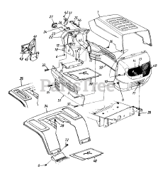 Mastercraft 481-2350 (136M673G754) - Mastercraft Lawn Tractor (1996)