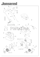 Jonsered LM 2150 CMD (965160301) - Jonsered Walk-Behind Mower (2008-02)