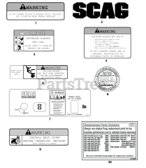 Scag SWZ48V-15FSE - Scag 48" Walk-Behind Mower, 15hp Kawasaki (SN: T8100001 - T8199999)