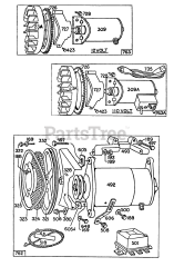 Briggs & Stratton 170451-0075-XX - Briggs & Stratton Horizontal Engine Electric Starters