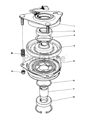 Toro 57420 (12-44) - Toro Lawn Tractor, 12hp (SN: 008000001 - 008999999) (1988) Clutch Assembly No. 44-0770