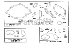Briggs & Stratton 122702-3147-01 - Briggs & Stratton Vertical Engine Gasket Sets