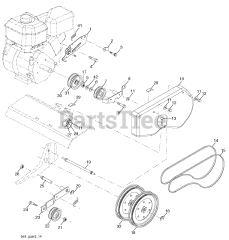 Poulan HD F550 (960820001-00) - Poulan Front-Tine Tiller (2004-11)
